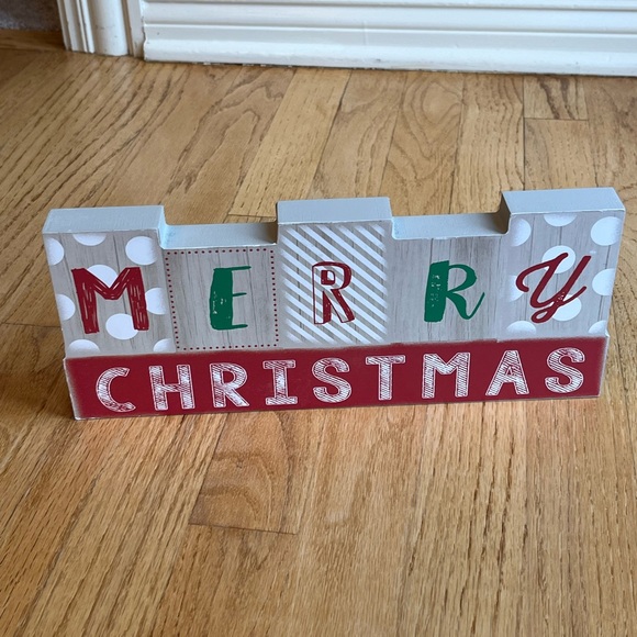 New reversible Merry Christmas and Happy New Year Wooden Sign - Picture 3 of 3
